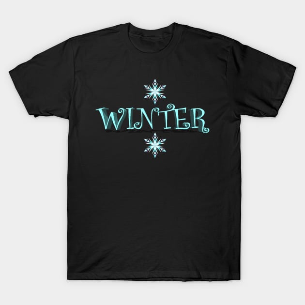 Winter blue sweet t shirt design popular design new T-Shirt by milica.brdar77@gmail.com